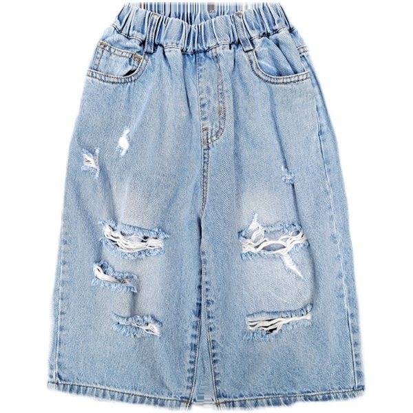 Laste rebenenud motiividega teksapüksid