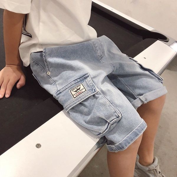 Uus mudel teksapüksid poistele cargo stiilis