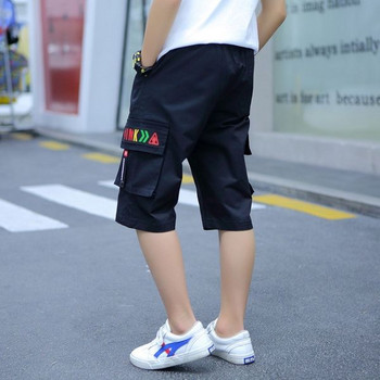 Νέο μοντέλο παντελόνι για αγόρια σε στυλ φορτίου με πολύχρωμο απλικέ στις τσέπες