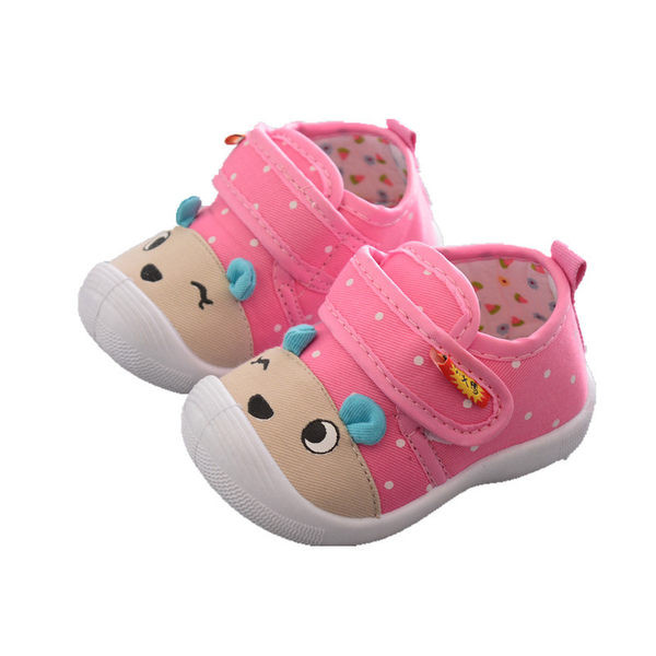 Бебешки обувки с велкро закопчаване и 3D апликации