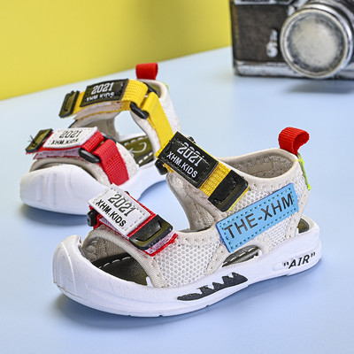 Бебешки сандали от мрежеста материя и велкро лепенки