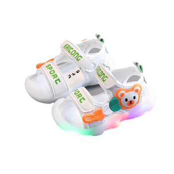 Бебешки светещи сандали с велкро лепенки 