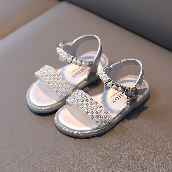 Beebi sandaalid pärlitega kaunistusega