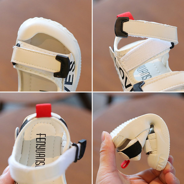 Beebi sandaalid takjapaela ja kirjadega