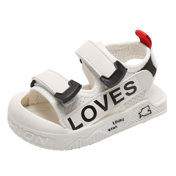 Beebi sandaalid takjapaela ja kirjadega