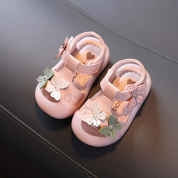 3D lilledega beebisandaalid - tüdrukutele