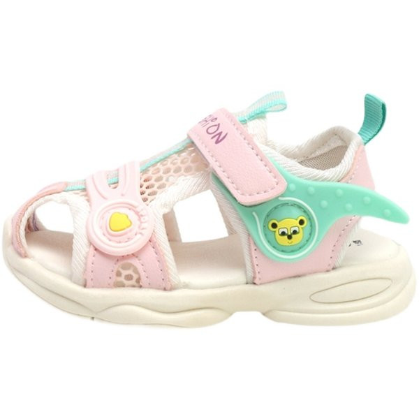 Кожени бебешки сандали с лепенки и мека подметка