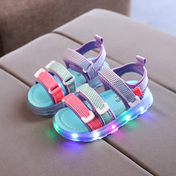 Светещи сандали с велкро лепенки 