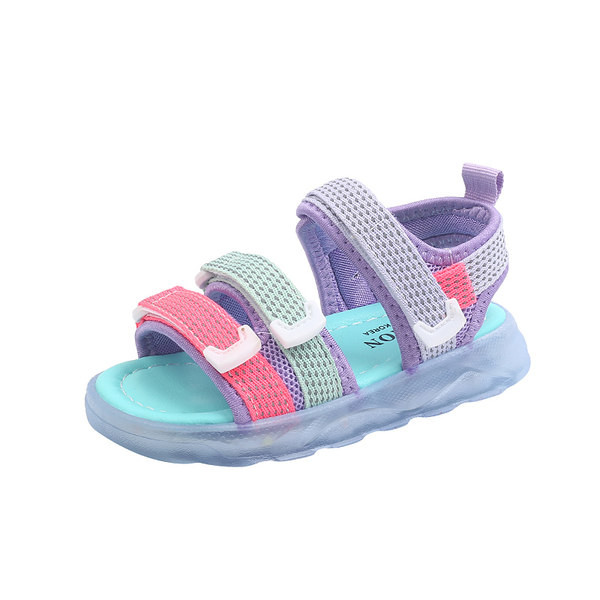 Светещи сандали с велкро лепенки 