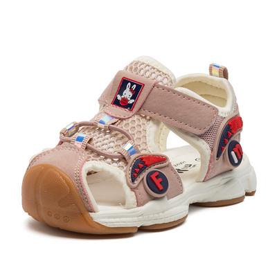 Παιδικά σανδάλια με πλέγμα και  στερέωση velcro