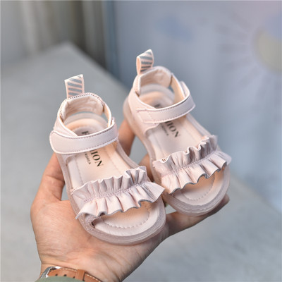 Baby casual kunstnahast sandaalid takjakinnitusega