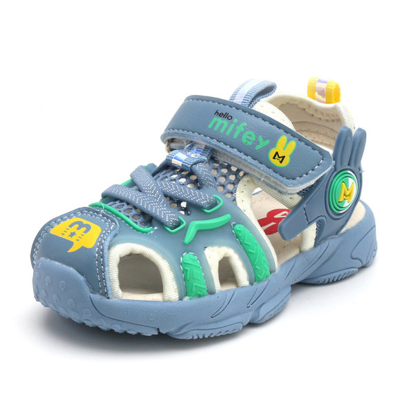 Летни бебешки сандали с лепенки и връзки