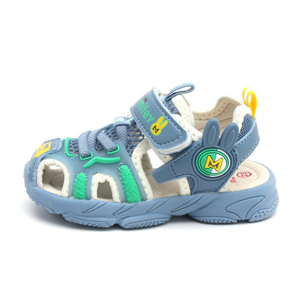 Летни бебешки сандали с лепенки и връзки