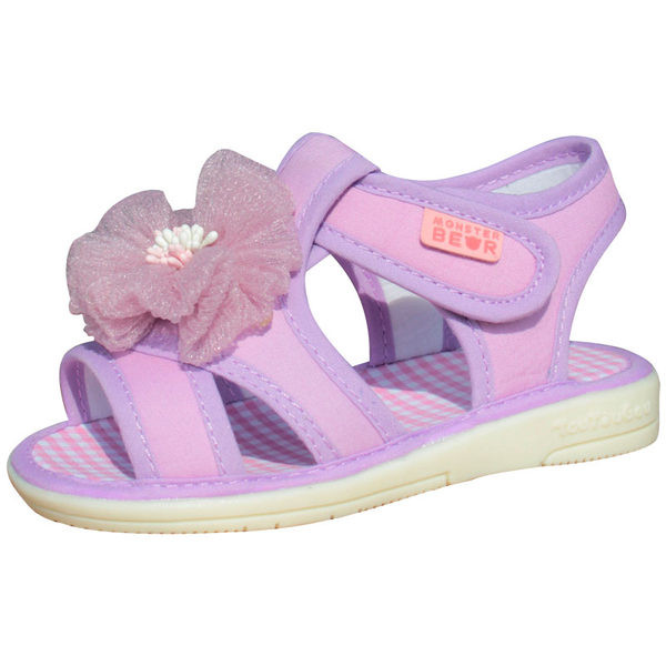 Kleebiste ja 3D kaunistusega beebisandaalid