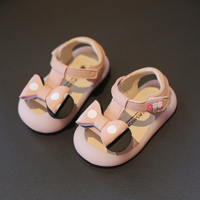 Eko-nahast paelaga beebisandaalid tüdrukutele