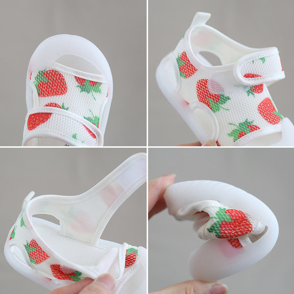 Unisex mudeli beebisandaalid libisemiskindla tallaga