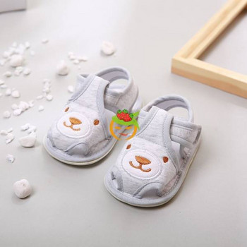 Бебешки текстилни сандали с апликация - за момчета и момичета