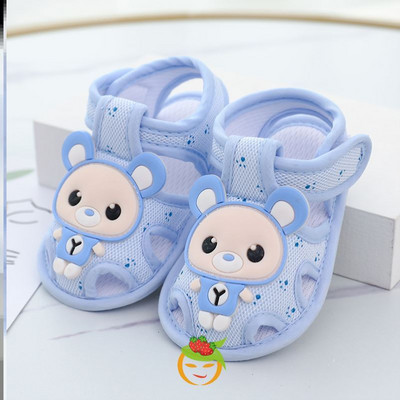 Aplikatsiooniga beebitekstiilist sandaalid - poistele ja tüdrukutele