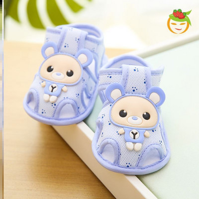 Aplikatsiooniga beebitekstiilist sandaalid - poistele ja tüdrukutele