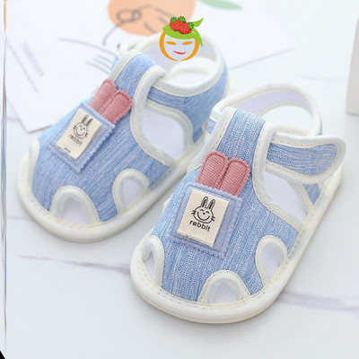 Aplikatsiooniga beebitekstiilist sandaalid - poistele ja tüdrukutele