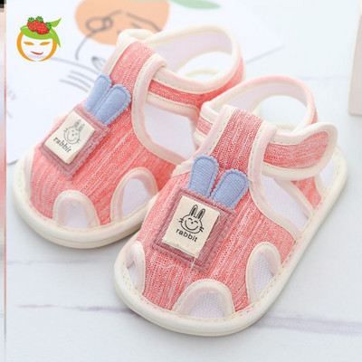 Aplikatsiooniga beebitekstiilist sandaalid - poistele ja tüdrukutele