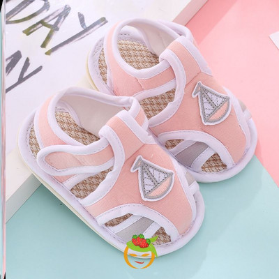 Aplikatsiooniga beebitekstiilist sandaalid - poistele ja tüdrukutele