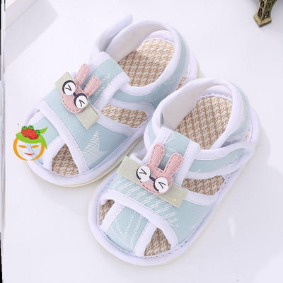 Aplikatsiooniga beebitekstiilist sandaalid - poistele ja tüdrukutele
