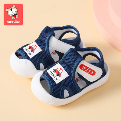 Υφασμάτινα σανδάλια για αγόρι με στερέωση velcro