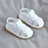 Nahast beebisandaalid takjapaelaga tüdrukutele ja poistele