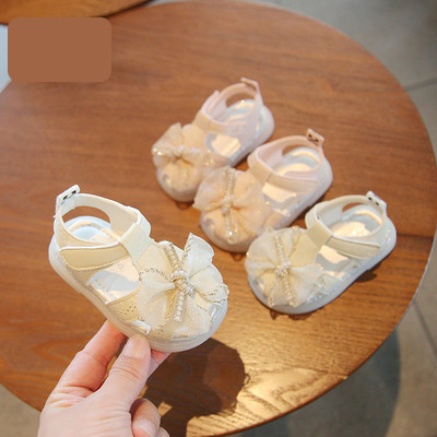 Eko-nahast paelaga beebisandaalid tüdrukutele