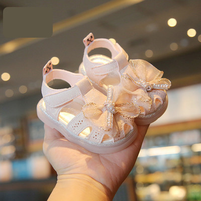 Eko-nahast paelaga beebisandaalid tüdrukutele