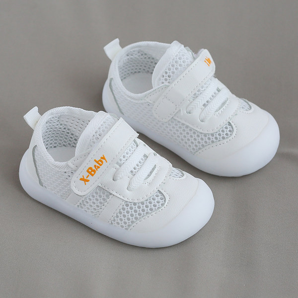 Бебешки платнени обувки за пролетта и лятото с гумена подметка