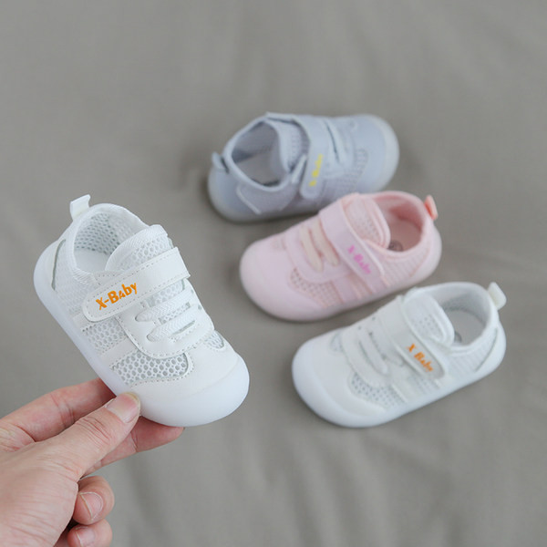 Бебешки платнени обувки за пролетта и лятото с гумена подметка