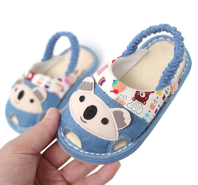 Pehme talla ja kummiga beebisandaalid