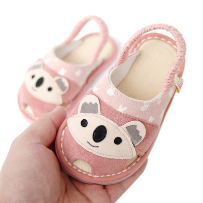 Pehme talla ja kummiga beebisandaalid