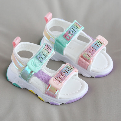 Бебешки сандали с велкро лепенка за момичета