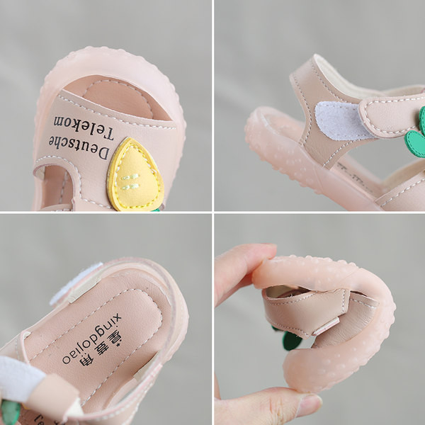 Uus 3D-rakendusega beebisandaalide mudel tüdrukutele