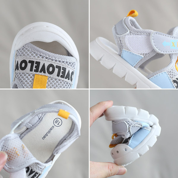 Uus mudel kirjadega ja mugava tallaga beebisandaalid tüdrukutele ja poistele