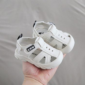 Изчистен модел бебешки сандали за момичета и момчета с  велкро закопчаване