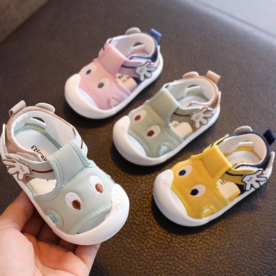 Бебешки сандали за момичета и момчета и 3D елемент