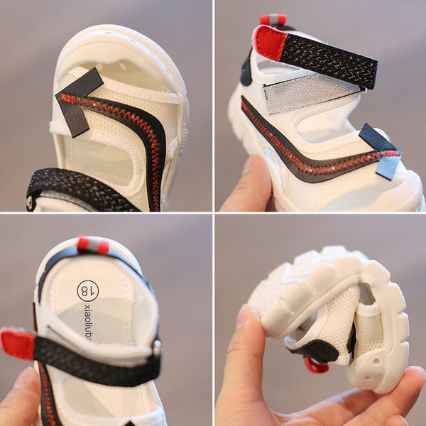 Kleebistega laste sandaalid sobivad tüdrukutele ja poistele