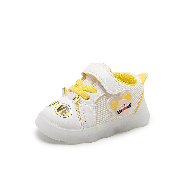 Bērnu kedas no eko ādas ar velcro saitēm un aplikāciju