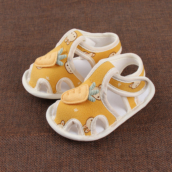 3D elemendi ja kleebisega beebisandaalid poistele ja tüdrukutele