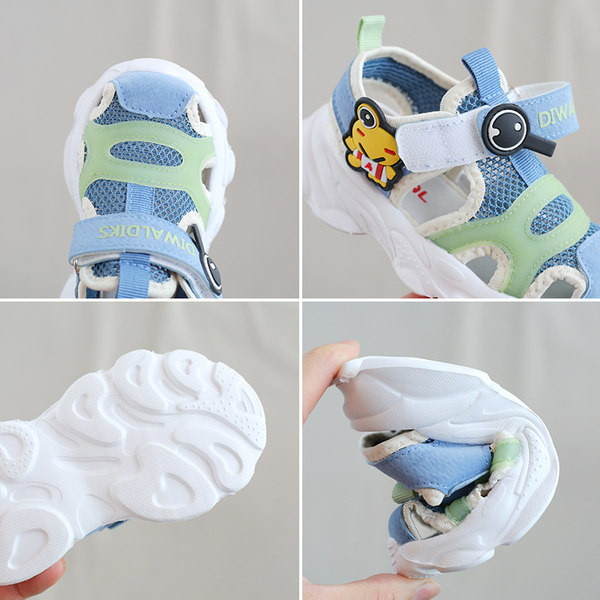 Nelja värvi kleebistega beebisandaalid - tüdrukutele ja poistele