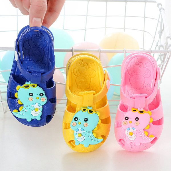 Летни гумени сандали с апликация за момчета и момичета