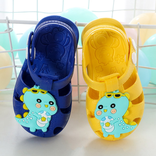 Летни гумени сандали с апликация за момчета и момичета