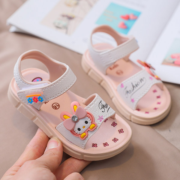 Ljetne djevojačke sandale sa 3D elementom