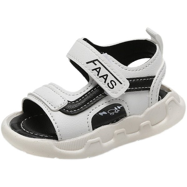 Uus must-valgete sandaalide mudel tüdrukutele ja poistele