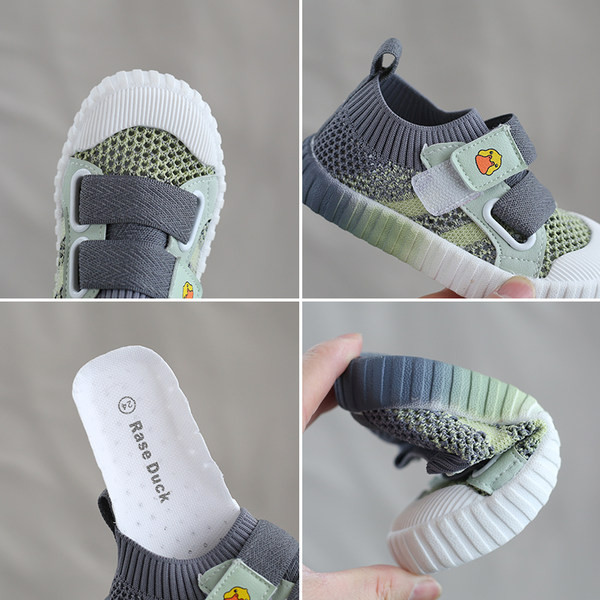 Бебешки пролетни обувки с мрежа и лепенки