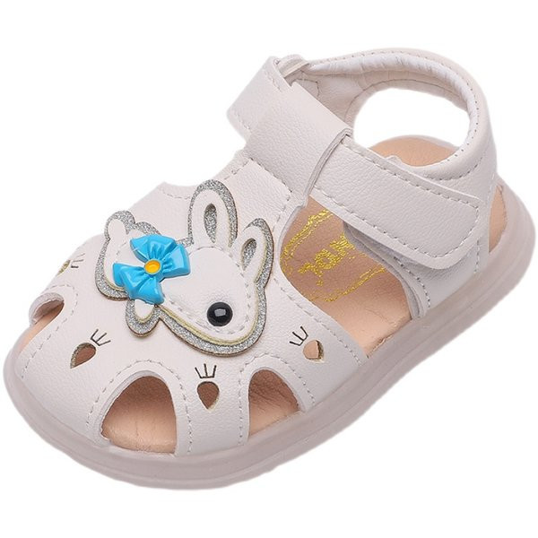 Küüliku aplikatsiooniga ökonahast beebisandaalid